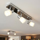 Stunning Modern Three White Shade Spotlights On Chrome Bar 3000K Stunning Modern Three White Shade Spotlights On Chrome Bar 3000K